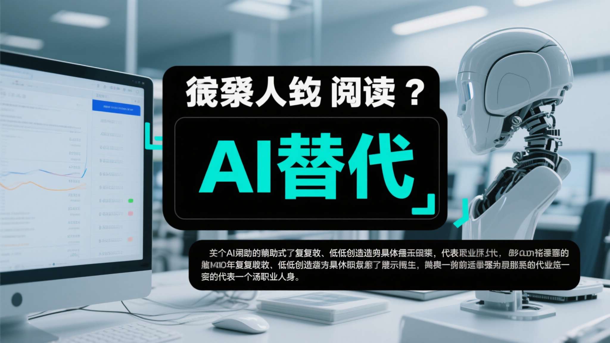 很多人误读了"AI替代"这个概念。事实上，AI替代的是重复性、低创造力的具体任务